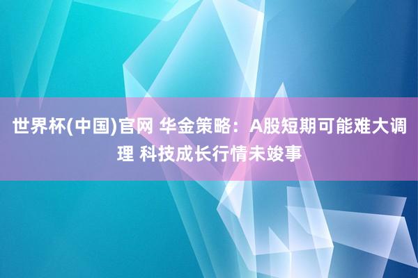 世界杯(中国)官网 华金策略：A股短期可能难大调理 科技成长行情未竣事