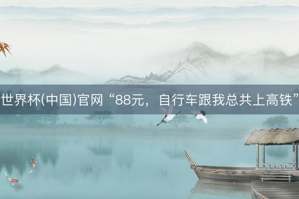 世界杯(中国)官网 “88元，自行车跟我总共上高铁”